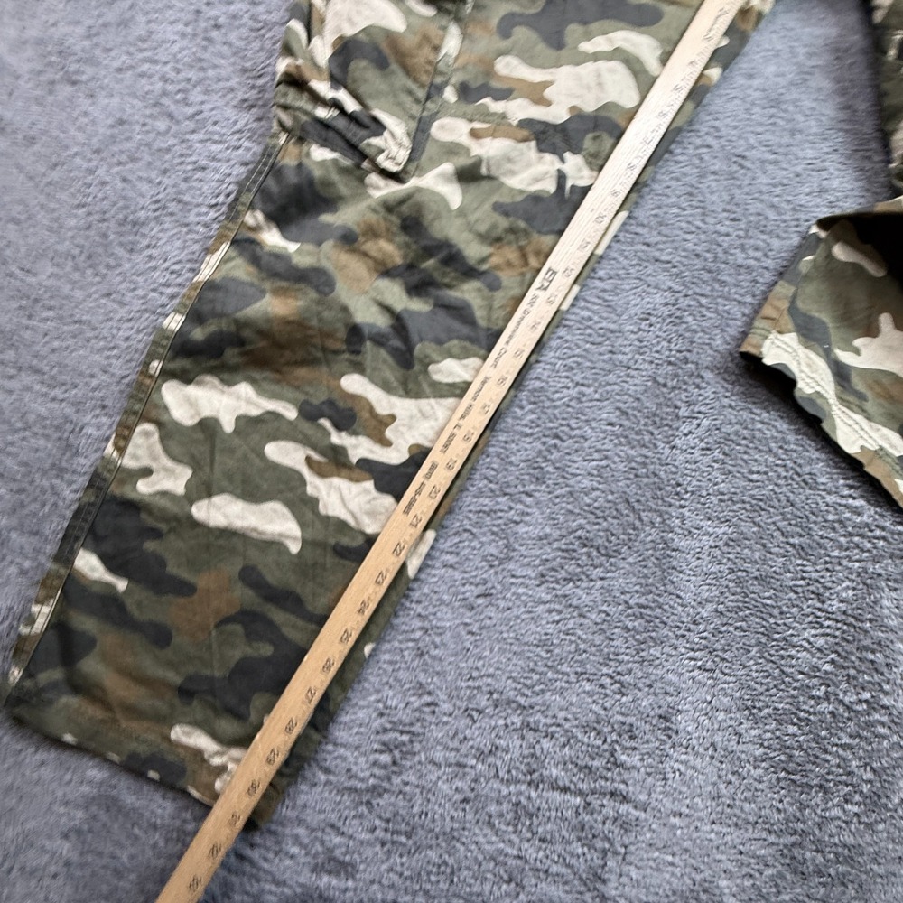 Hollywood Jean People Camo Cargo Jeans Belted Mens 36x31 Straight Loose Fit - Picture 7 of 10